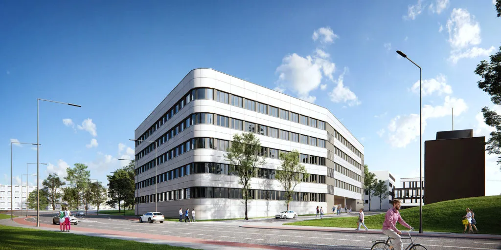 Außenansicht der Hochschule für Polizei und Öffentliche Verwaltung Nordrhein-Westfalen (HSPV NRW)